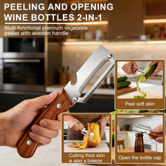 Globetrek° MultifunctionalPeeler 1+1 GRATIS: Multifunctioneel Fruit- En Groenteschiller Gereedschap