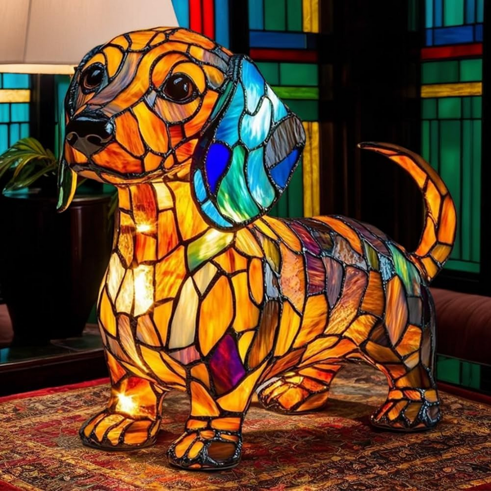 Ledsen™ DogLamp: Moderne Artistieke Bevlekken Omgeving Hondenlamp
