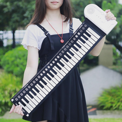 Kletshuts™ PortablePiano: Lichtgewicht Muziek Roll-Up Draagbare Piano Toetsenbord