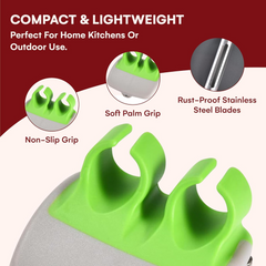 Globetrek° SafePeeler 1+1 GRATIS: Multifunctionele Compacte Fruit En Groente Veilig Schiller