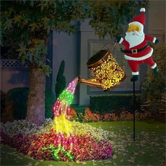Ledsen™ SantaKettle: Zonne-Energie Gloeiend Buiten Kerstman Waterkoker Decoratie