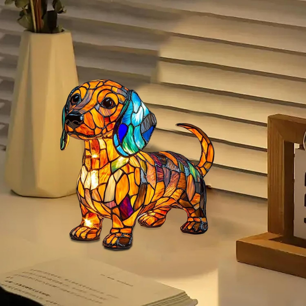 Ledsen™ DogLamp: Moderne Artistieke Bevlekken Omgeving Hondenlamp