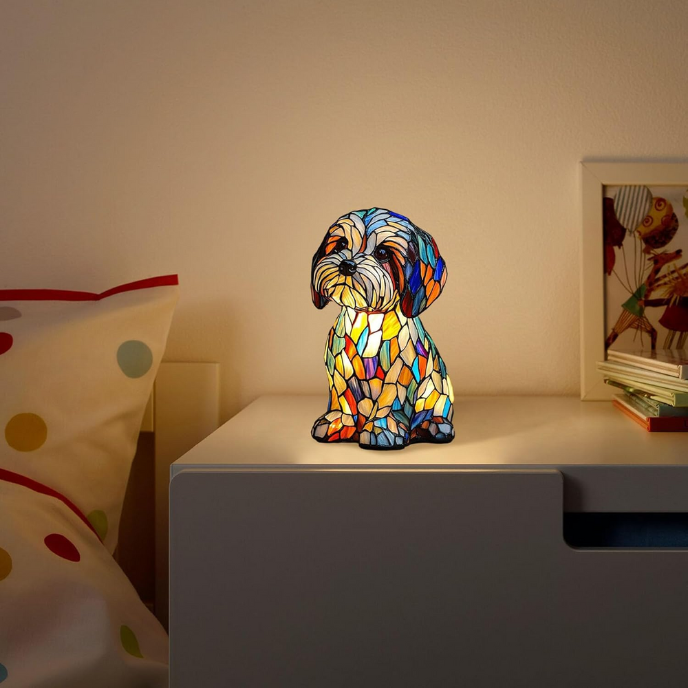 Ledsen™ DogLamp: Moderne Artistieke Bevlekken Omgeving Hondenlamp