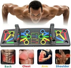 MuscleBoard: Professionele Kleur-Gecodeerde Opvouwbare Opdruk-Gerichte Training Spier Bord