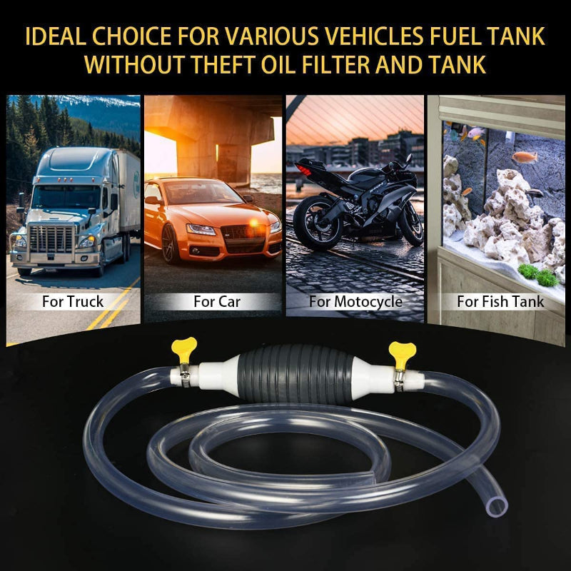 TransferPump 1+1 GRATIS - Eenvoudige Handmatige Sifon Brandstofpomp Vloeistofoverdrachtslang