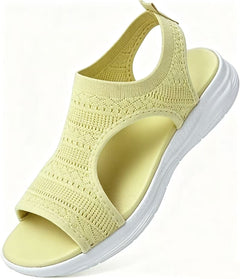 Happy™ FlatSandals: Ademend Open-Tenen Comfortabele Platte Sandalen