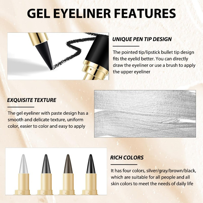 EasyEyeliner 1+1 GRATIS: Langdurige, Soepele Glide Easy Eyeliner Pen