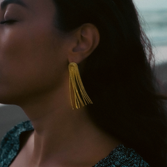 Jewelance™ TasselEarrings: Chique Tassel String Stud Oorbellen