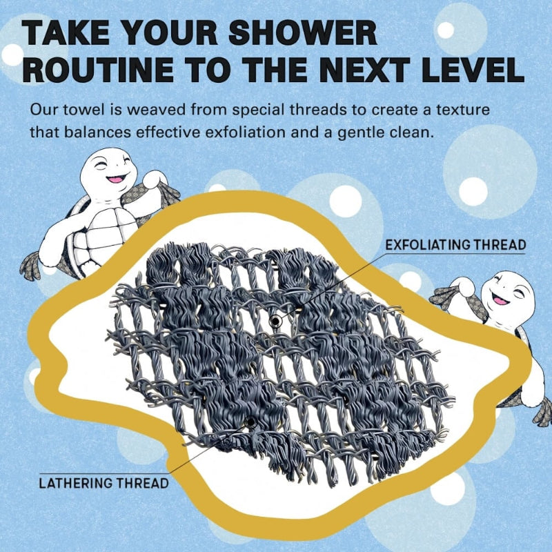 ScrubTowel 1+1 GRATIS - Exfoliërend Douches Schrobben Handdoek