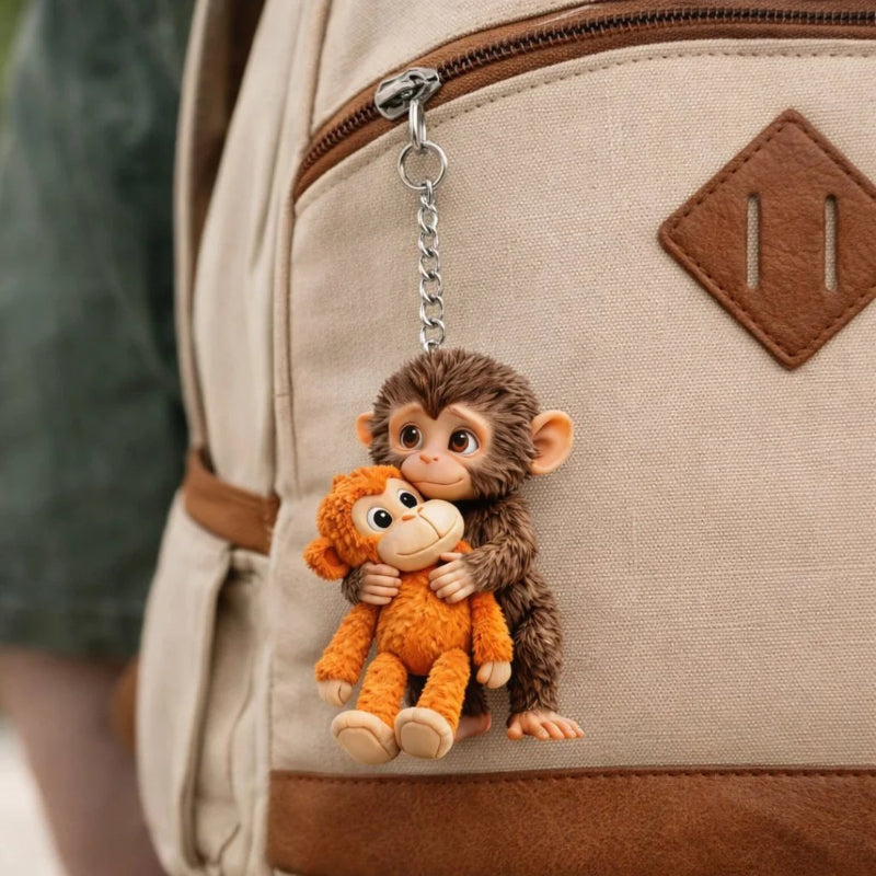 MonkeyKeychain 1+1 GRATIS - Schattig Tas Charme Aap Sleutelhanger Accessoire