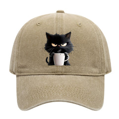 Icone™ CatCap 1+1 GRATIS: Stijlvol Casual Zwarte Baseball Speelse Kat Cap Ontwerp