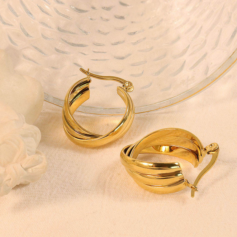 Jewelance™ LuxeHoops 1+1 GRATIS: Luxe Minimalistische Elegante Mode Hoepel Oorbellen