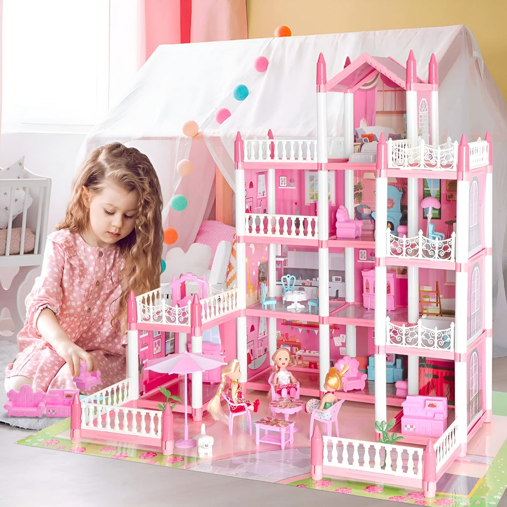 Kletshuts™ MiniMansion: Prinsessen Droom Kasteel DIY Poppenhuis Mini Landhuis Speelset