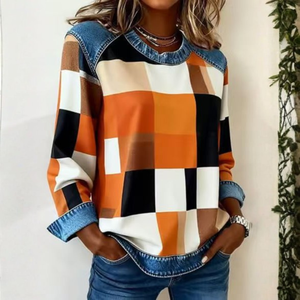 Icone™ PlaidBlouse: Tijdloos Stijlvolle Toevallig Vintage Plaid Bloes