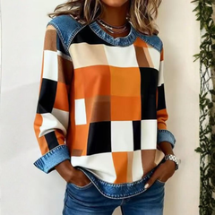 Icone™ PlaidBlouse: Tijdloos Stijlvolle Toevallig Vintage Plaid Bloes