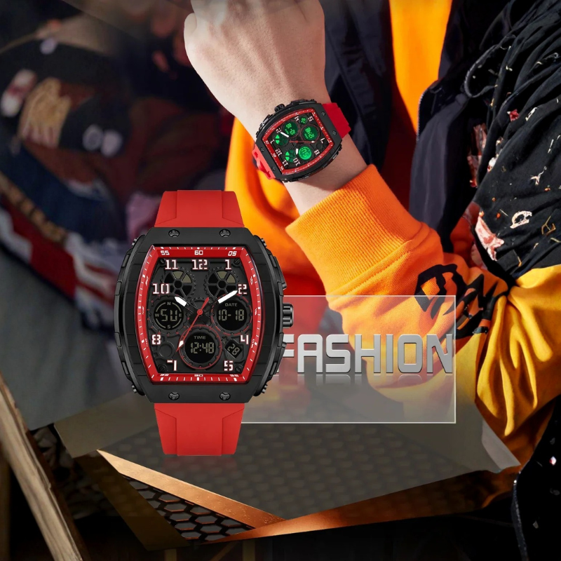 PrecisionWatch - Stijlvolle Digitale Chronograaf Sport Precisie Horloge