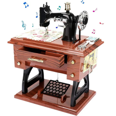 MusicalMachine: Antieke Vintage Naaimachine Muziekdoos