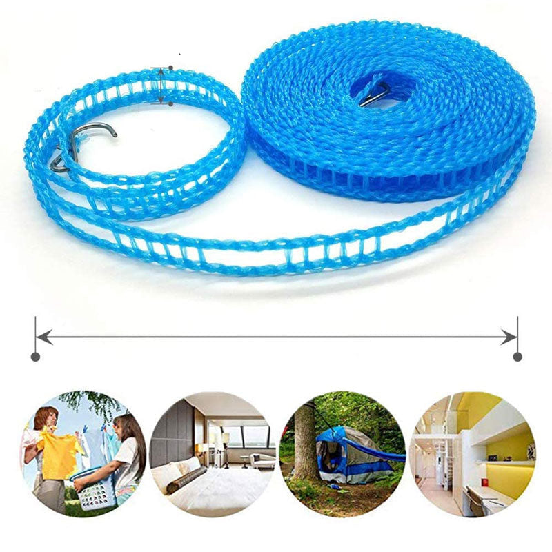 GlideHold® HangingLine: 5M Hanglijn Voor Het Drogen Van Kleding
