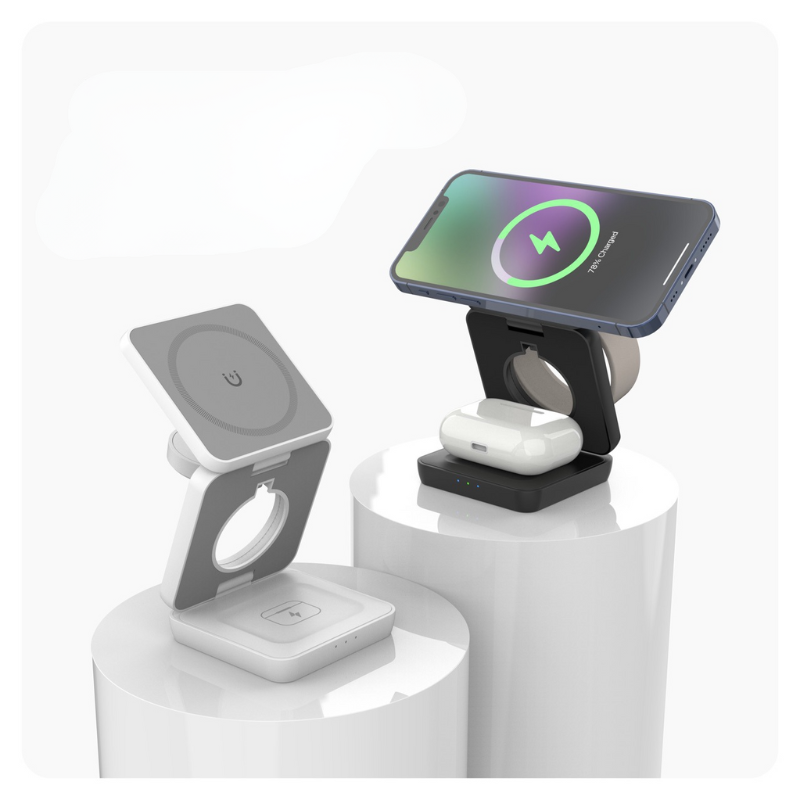 Holder360° MultiCharger: Multifunctioneel Opvouwbaar Magnetisch Oplaad Standaard