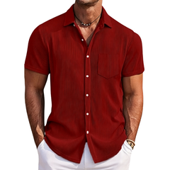 Icone™ StreetwearShirt: Comfortabel Stijlvol Heren Korte Mouw Casual Streetwear Shirt
