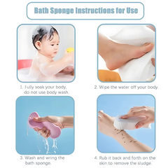 ExfoliatingSponge 1+1 GRATIS - Zacht Lichaam Exfoliërend Spons Douche Scrubber