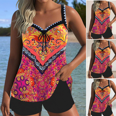 Icone™ SummerTankini: Moderne Comfortabele Tweedelige Zomer Tankini Zwemset