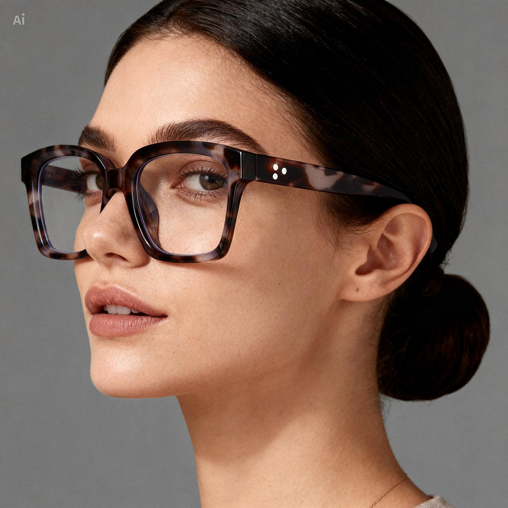SquareEyewear 1+1 GRATIS - Blauw Licht Beschermende Bril Vierkante Frame Oog Slijtage