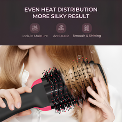 Rose® VolumeBrush: 2-In-1 Föhnen-Styling En Volumeborstel
