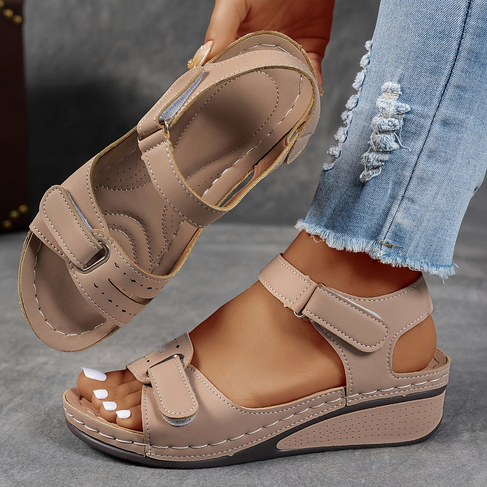 Happy™ LowWedge: Casual Comfortabele Lage Hak Wedge Sandalen