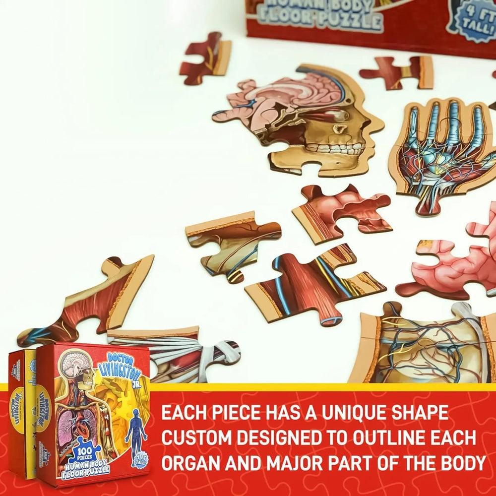 Kletshuts™ BodyPuzzle: Educatieve Menselijke Lichaams Anatomie Puzzel Set