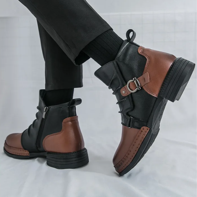 Happy™ CowboyBoots: Klassieke Britse Geïnspireerde Heren Hoge Topje Cowboylaarzen