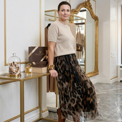Icone™ TimelessSet - Mode Casual Feest Korte Mouw Rok Tijdloos Set