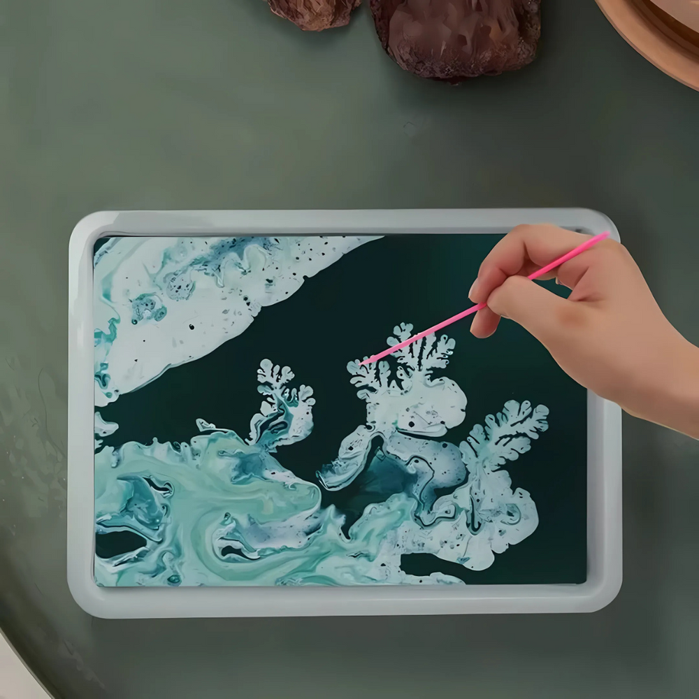 Kletshuts™ KidArt: Waterverf Marmer Kind Kunst Creatief Spelen Set