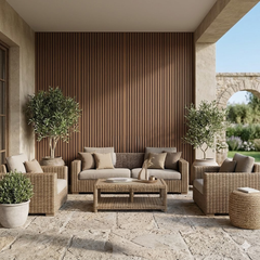 WallSticker: Elegante Houtachtige Zelfklevende DIY Thuis Wand Stickerdecoratie