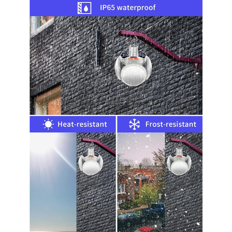 Ledsen™ SolarLamp: Draagbare Opvouwbare Zonne LED Noodlamp