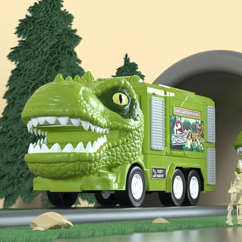 Kletshuts™ DinoTruck: Dinosaurus Vrachtwagen Speelgoed Set Met Verlichting En Muziek