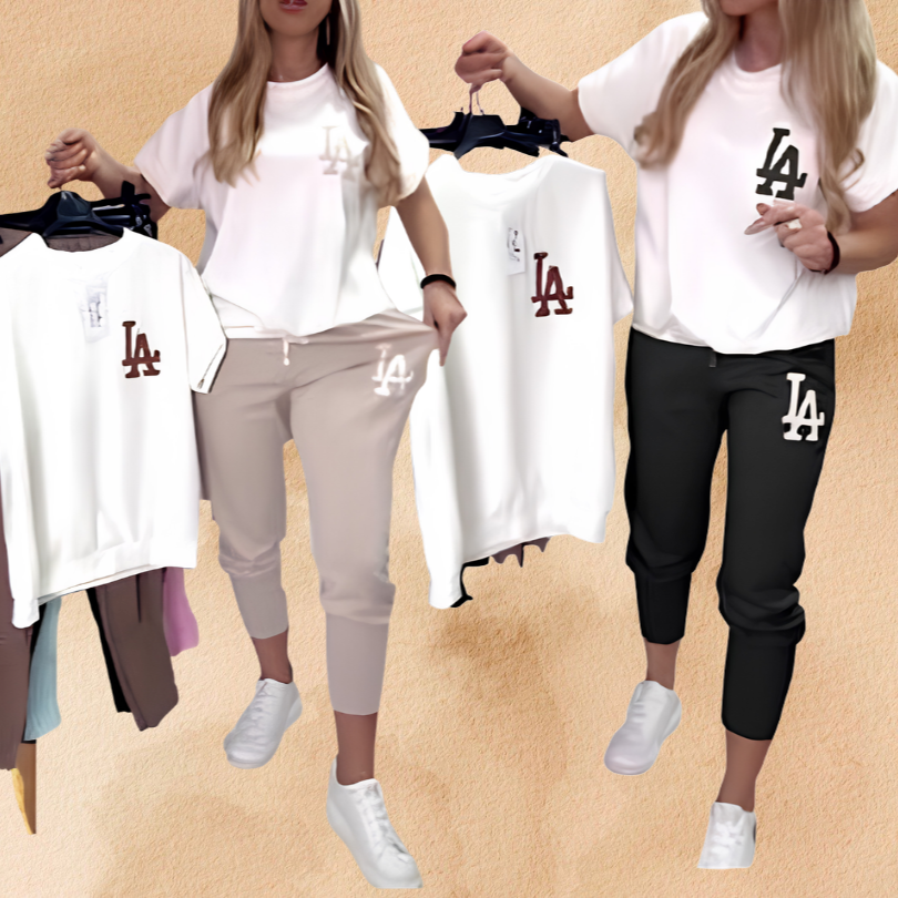 Icone™ ComfyOutfit: Toevallig Zachte Ademende Dagelijkse Comfortabele Stijlvolle Outfit Set