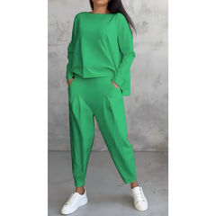 Icone™ CasualOutfit: Dames Lange Mouwen En Broek Twee-Delige Casual Outfit