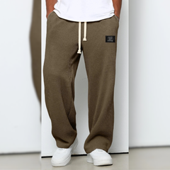 Icone™ WafflePants: Getextureerde Ontspannen Comfortabele Rechte-Pijpen Casual Wafel Broek