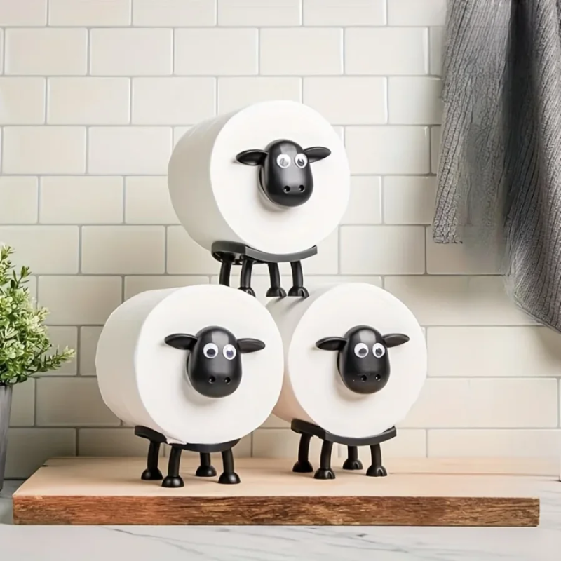 GlideHold® TissueHolder 1+1 GRATIS: Stijlvolle Badkamer Decoratieve Schapen Tissuehouder