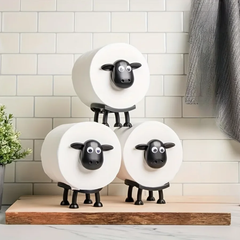 GlideHold® TissueHolder 1+1 GRATIS: Stijlvolle Badkamer Decoratieve Schapen Tissuehouder