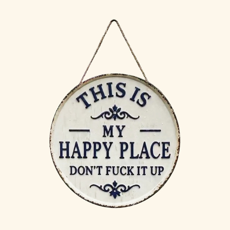 YardSign - Vintage Statement Grappig Bord Tuin En Buiten Muurdecoratie
