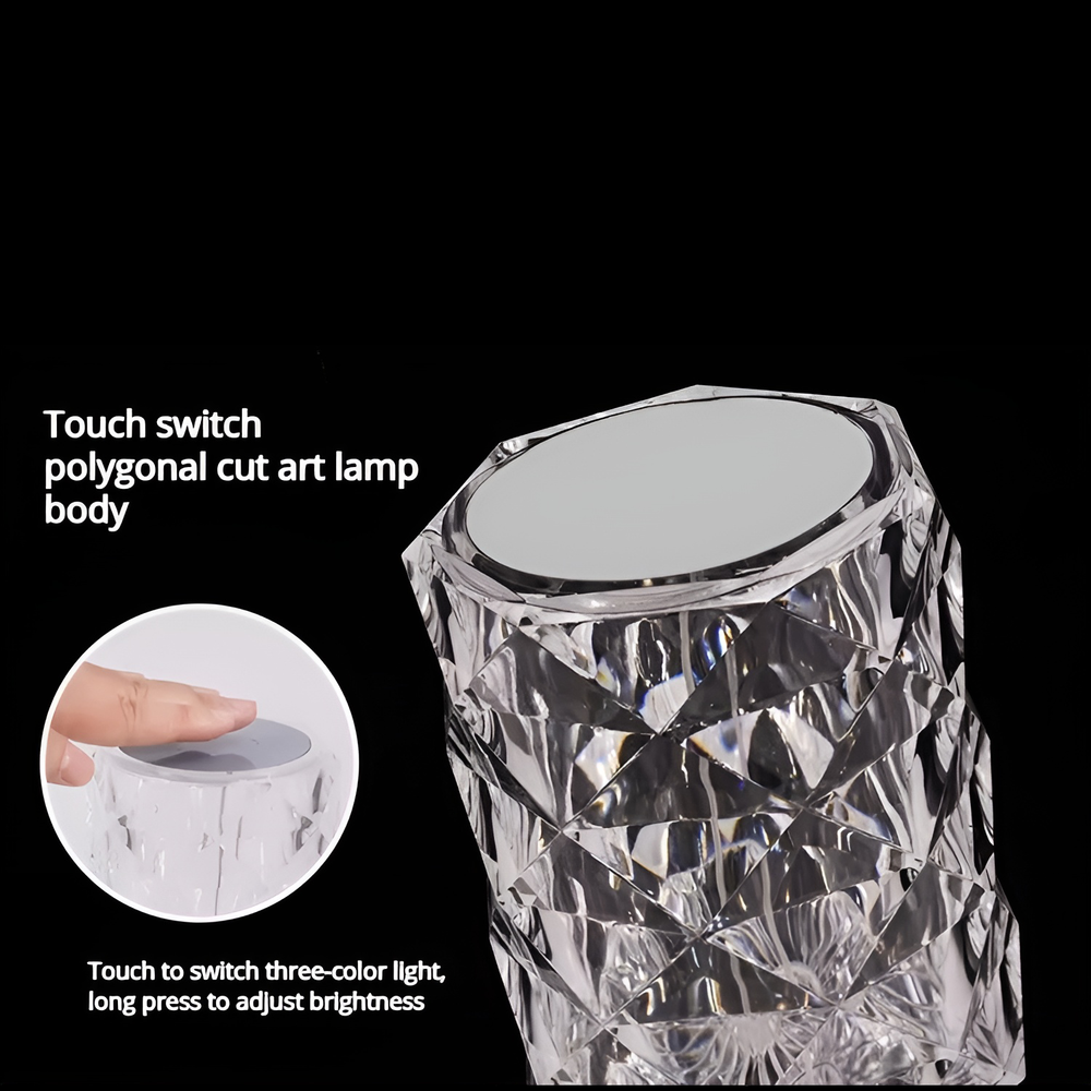 Ledsen™ SparkleLamp: Elegante Verlichtende Kristallen Diamanten Fonkel Lamp