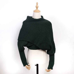 Icone™ ScarfSweater: Stijlvolle 2-In-1 Omvormbare Warme Sjaal Trui