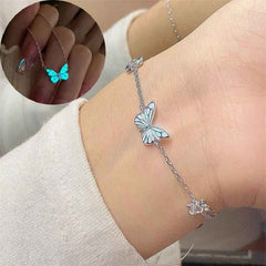 Jewelance™ GlowingButterfly 1+1 GRATIS: Mode Gloeiend Vlinder Ketting En Armband Set