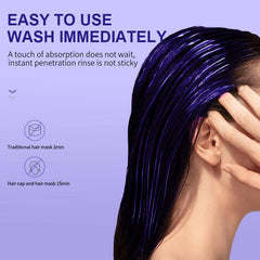 Rose® KeratinMask: Kleur En Diepe Herstel Paarse Keratine Toning Haarmasker