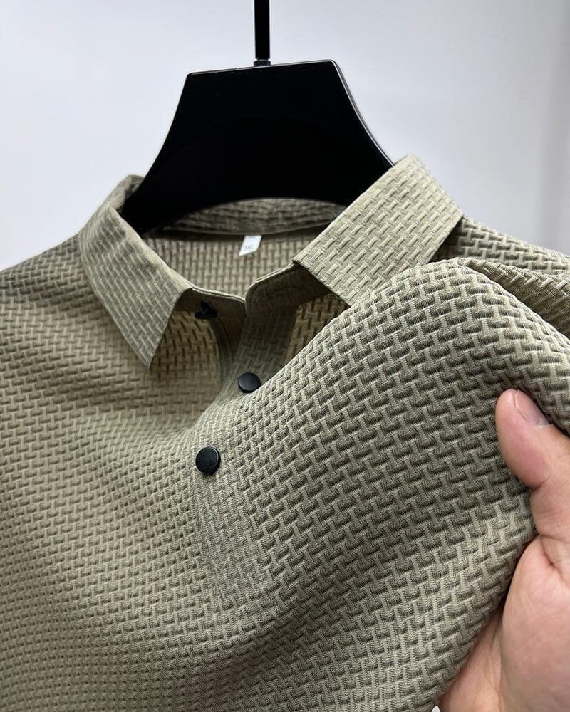 Icone™ BreathableShirt 1+1 GRATIS: Stijlvol Ademend Herenoverhemd Met Korte Mouwen