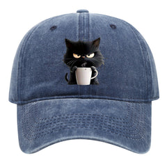Icone™ CatCap 1+1 GRATIS: Stijlvol Casual Zwarte Baseball Speelse Kat Cap Ontwerp