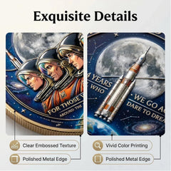 TributeCoin 1+2 GRATIS - Artemis II Lunar Missie Eerbetoon Munt