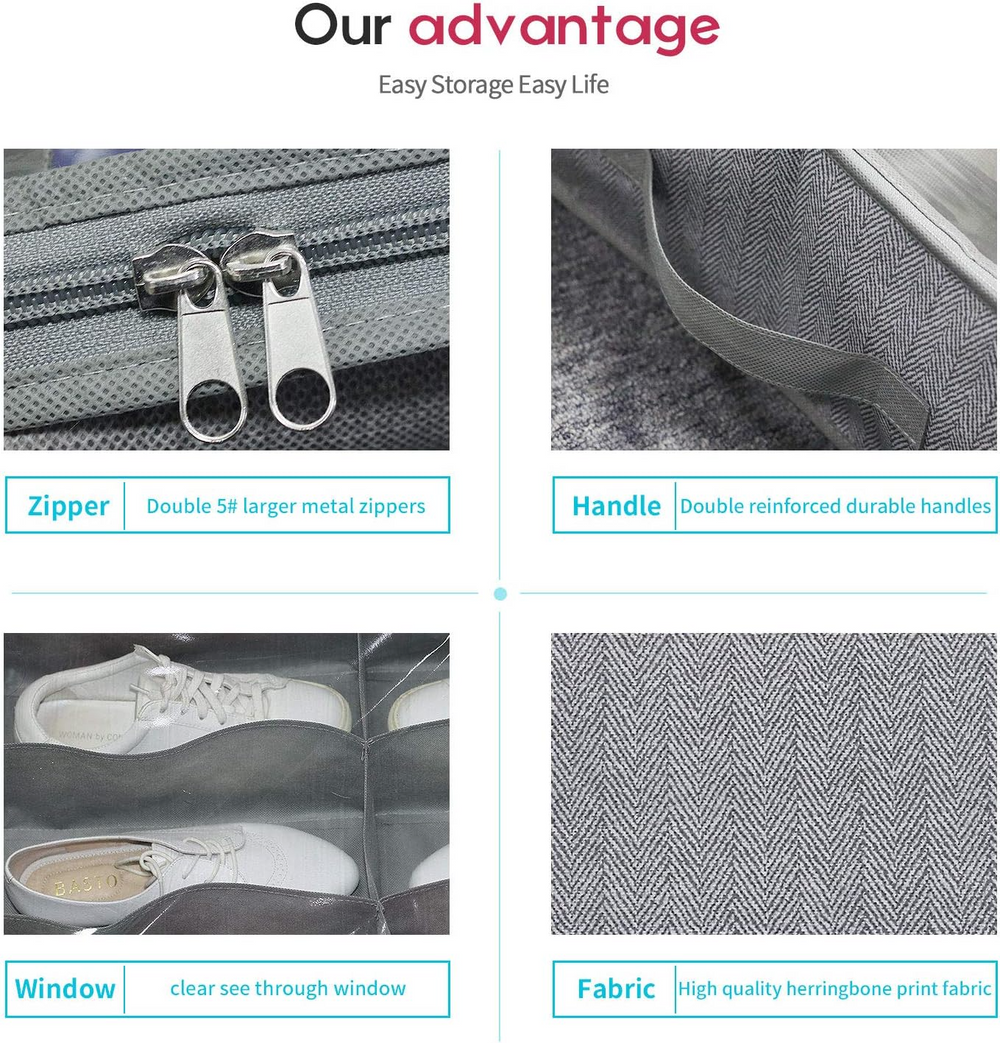 Globetrek° FootwearOrganizer: Ruimte Maximalisator Stof Bescherming Rits Schoeisel Organisator